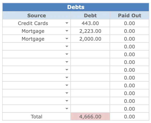 Finance Tracker: detail 4